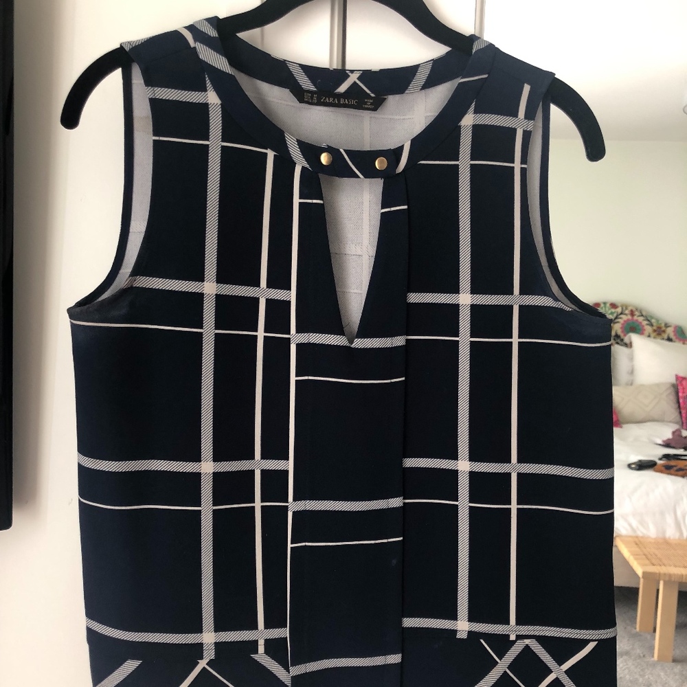 Zara Navy/White Top